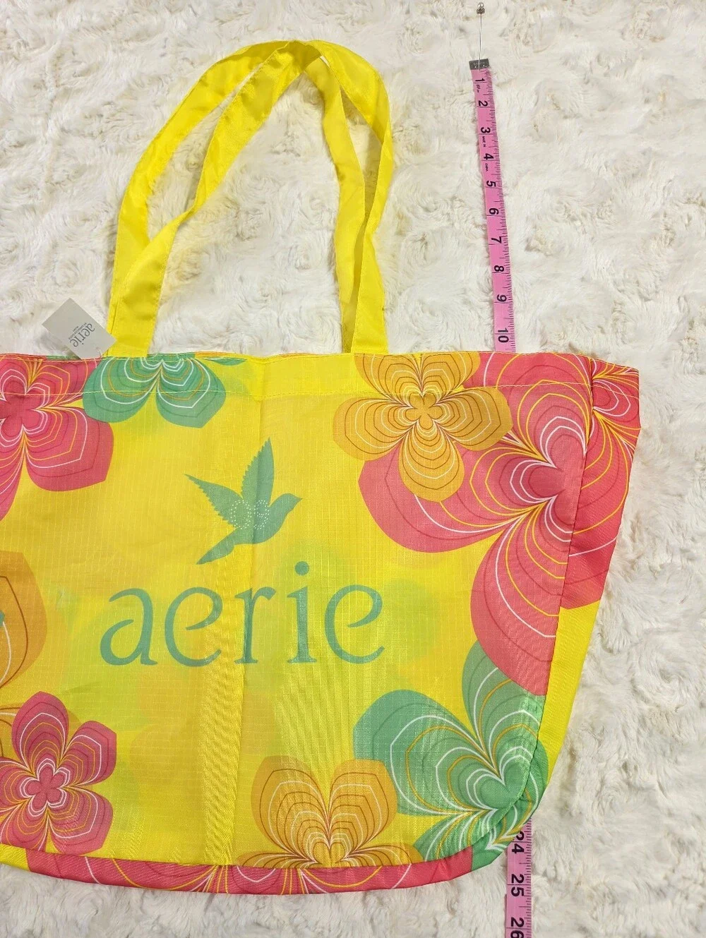 Aerie - Vintage Nylon Floral Beach Pool Gym Bag - 2009